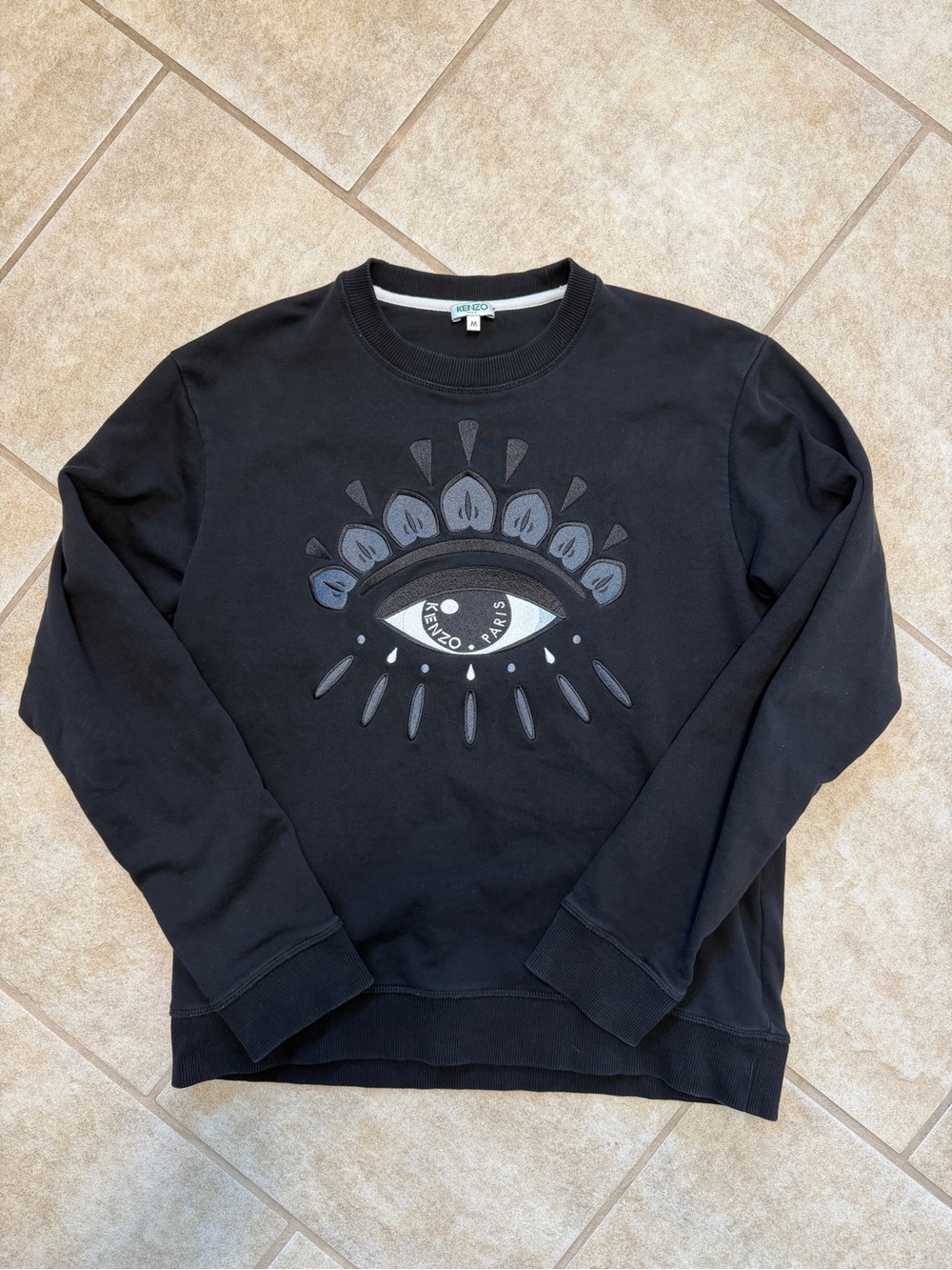 Kenzo Black Eye Graphic Crewneck Sweatshirt